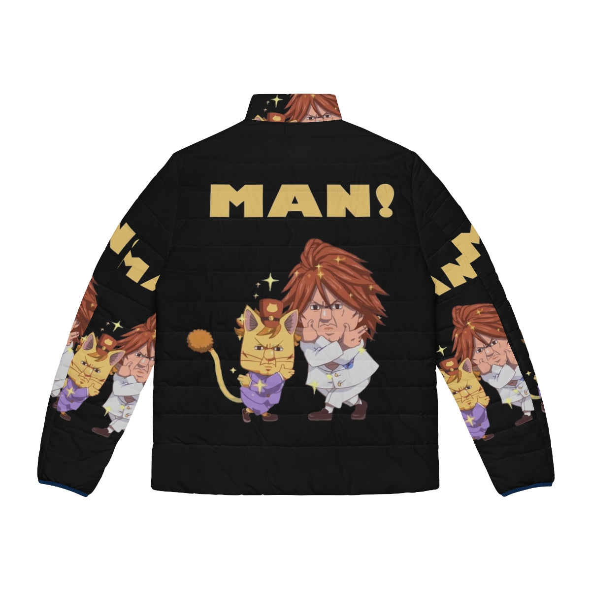 Ichiya Nichiya Fairy Tail Puffer Jacket, Anime Inspired Fashion - Back