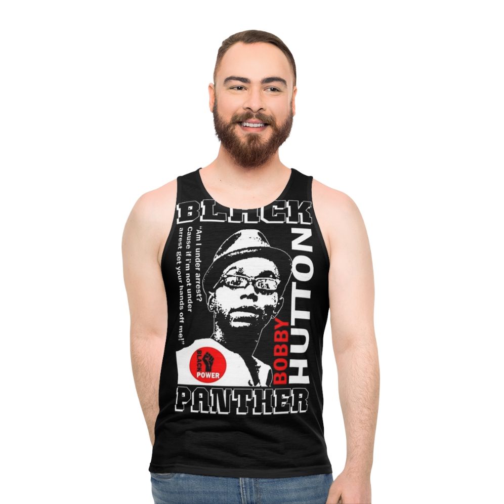 Black Panther Tribute Unisex Tank Top featuring Robert Hutton - men