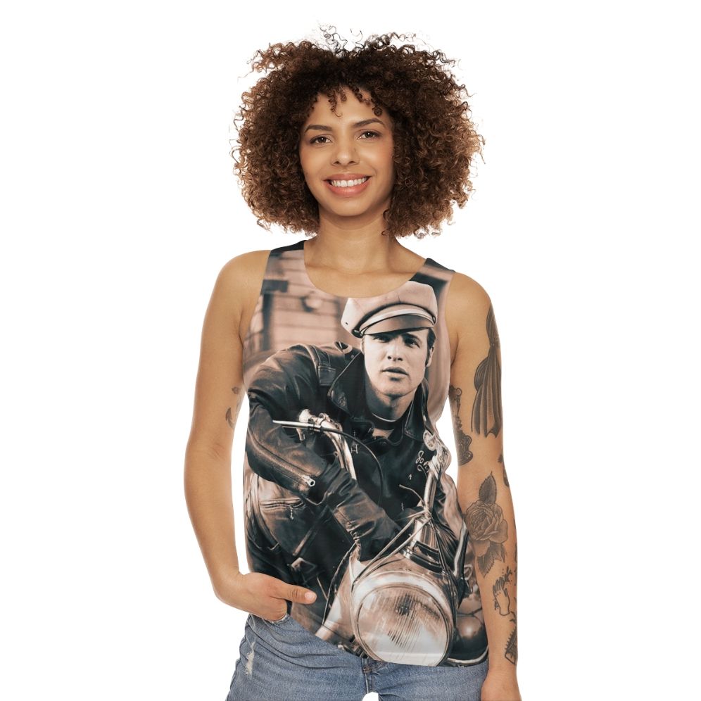 Marlon Brando vintage portrait unisex tank top - women