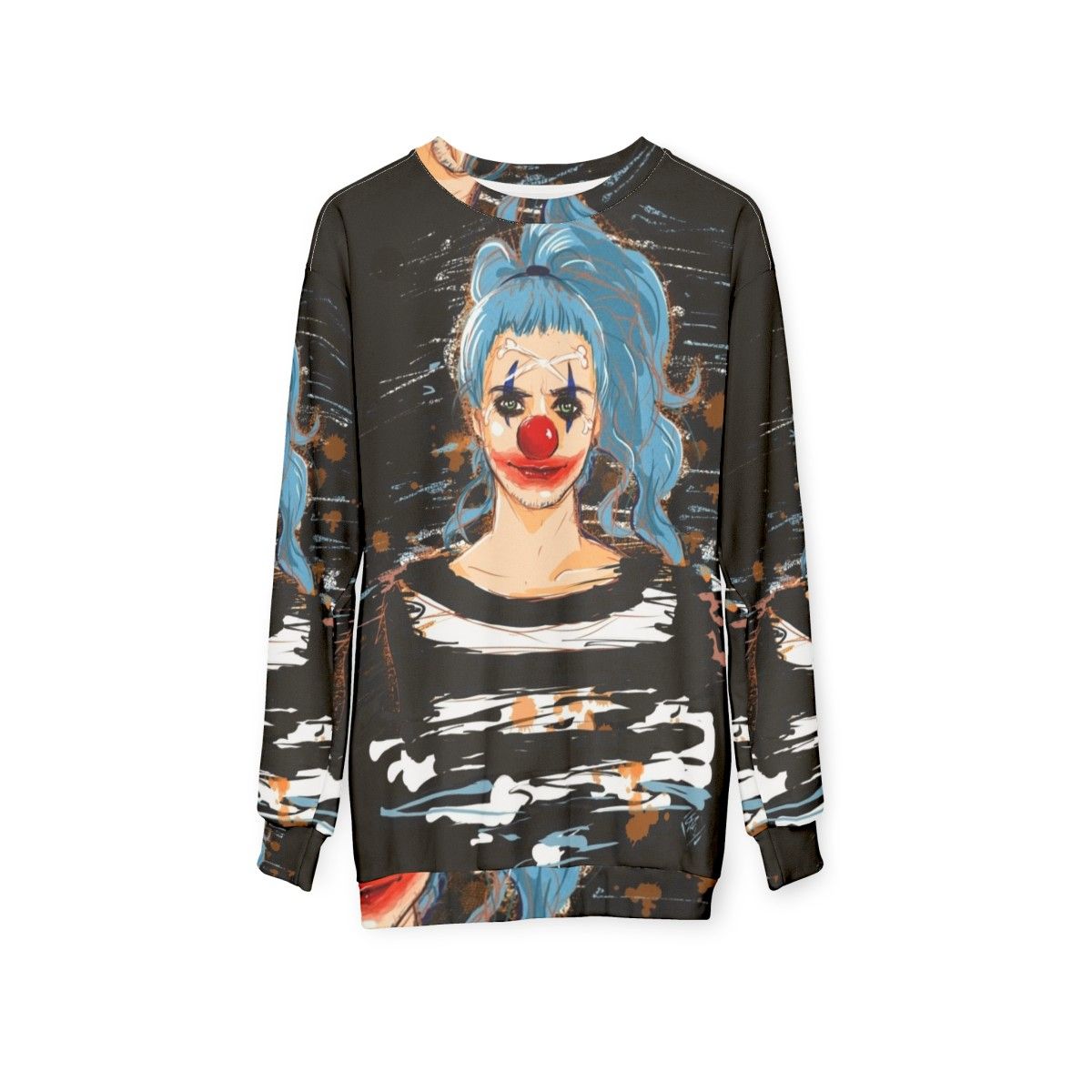 Impel Down Clown Sweatshirt featuring Buggy the Clown - hanging