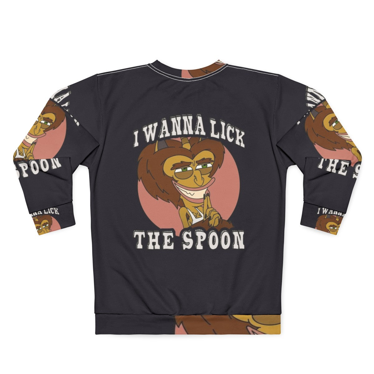 Big Mouth Hormone Monster Lick the Spoon Sweatshirt - Back