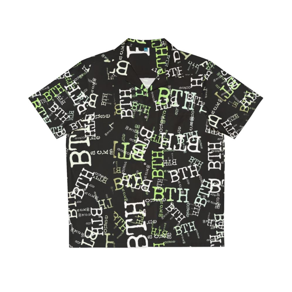 Backaethehouse Hawaiian Chef Shirt with Tropical Pattern