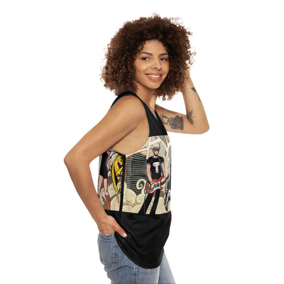 The Clash At Demonhead Unisex Music Fan Tank Top - women side