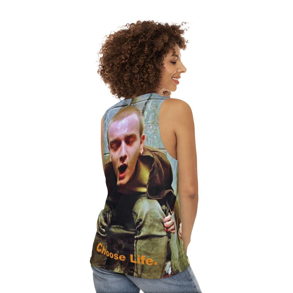 Trainspotting Unisex Tank Top - women back