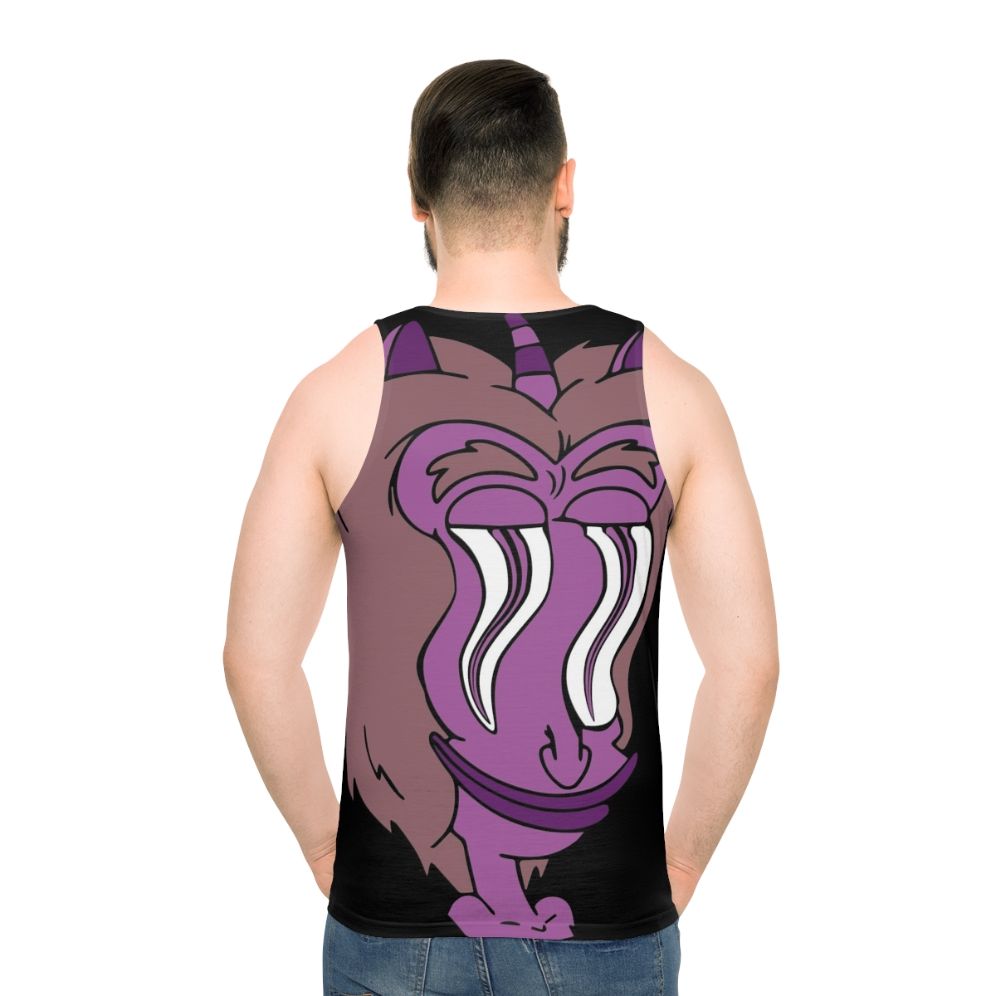 Big Mouth Hormone Monster Unisex Graphic Tank Top - men back