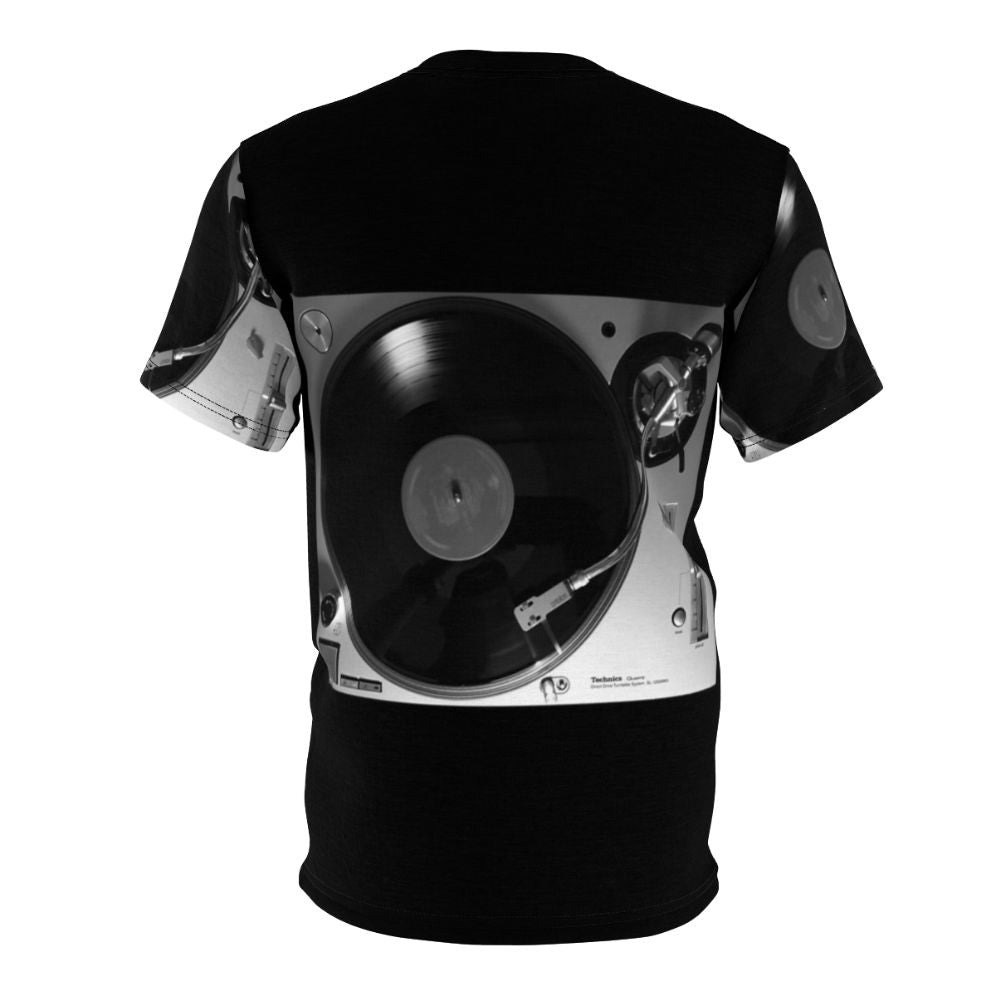 Unisex t-shirt with a classic Technics SL-1200GR turntable design - Back