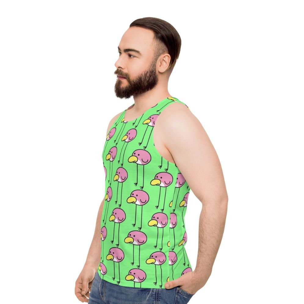 Flock Step Unisex Birds Tank Top - men side