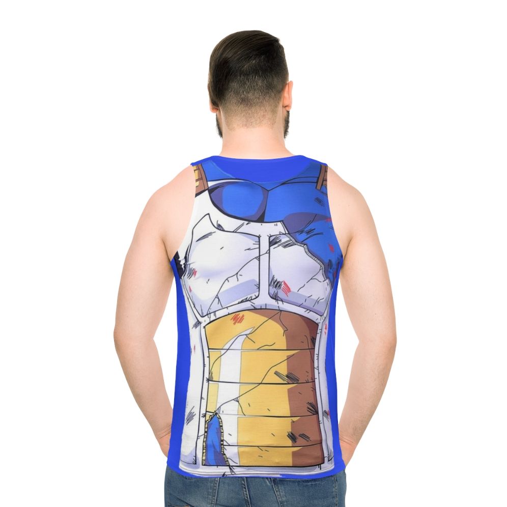 Saiyajin anime tank top - men back