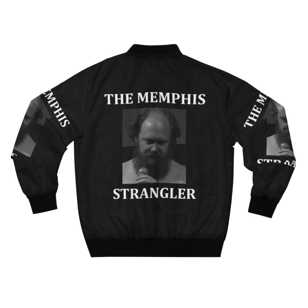 William Montgomery (The Memphis Strangler) Bomber Jacket with comedy and stand up comedy graphics - Back