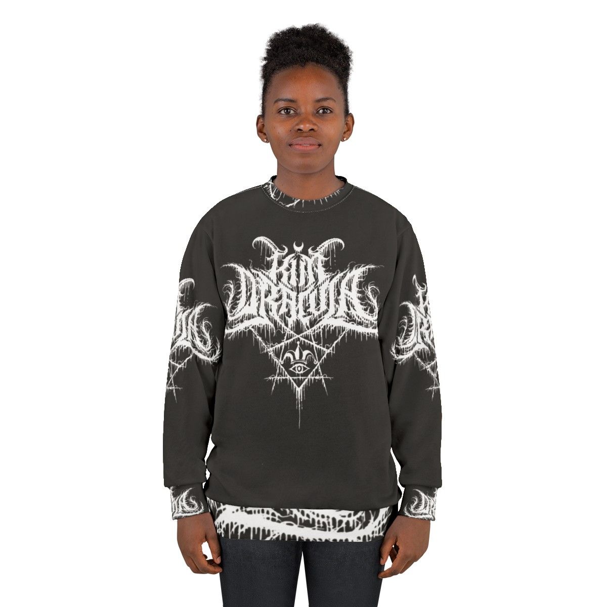 Heavy metal gothic Dracula sweatshirt - women