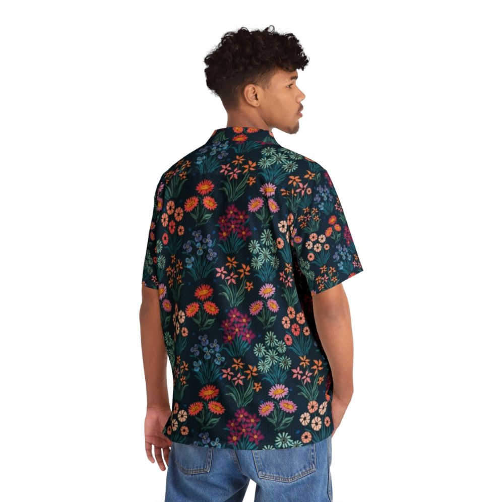 vibrant tropical pattern hawaiian floral shirt for men - People Back