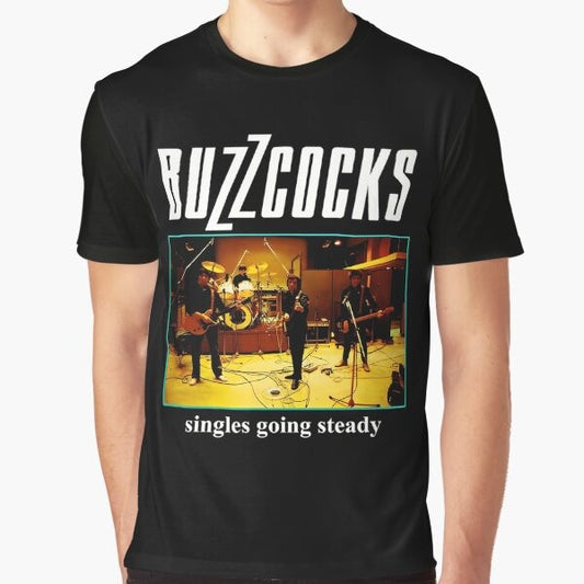 Buzzcocks "Singles Going Steady" punk rock music graphic t-shirt