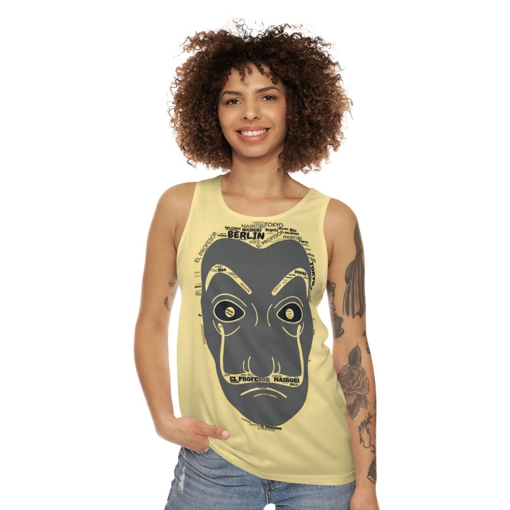 Dali Mask La Casa De Papel Unisex Tank Top - women