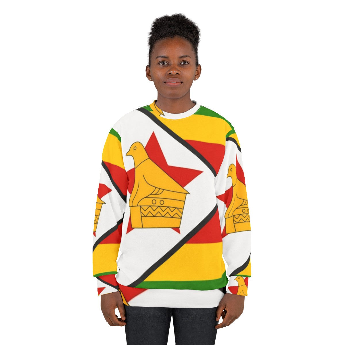 Zimbabwe Flag Sweatshirt - women