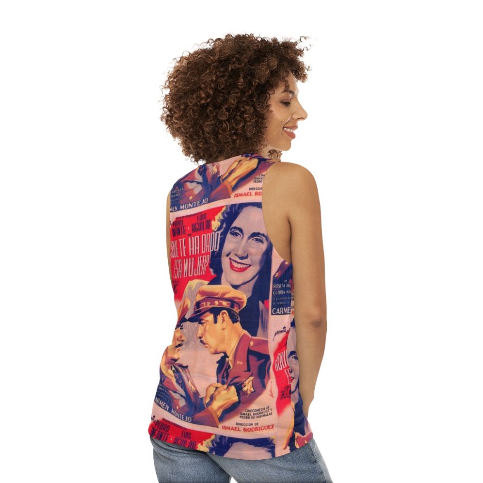 Vintage Mexican Cinema Icons Tank Top - women back