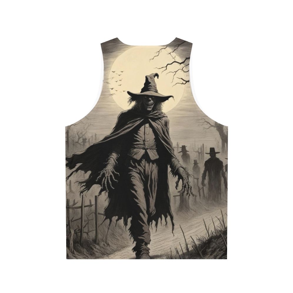 Unisex "The Keeper Of The Fields" Horror Tank Top - Back