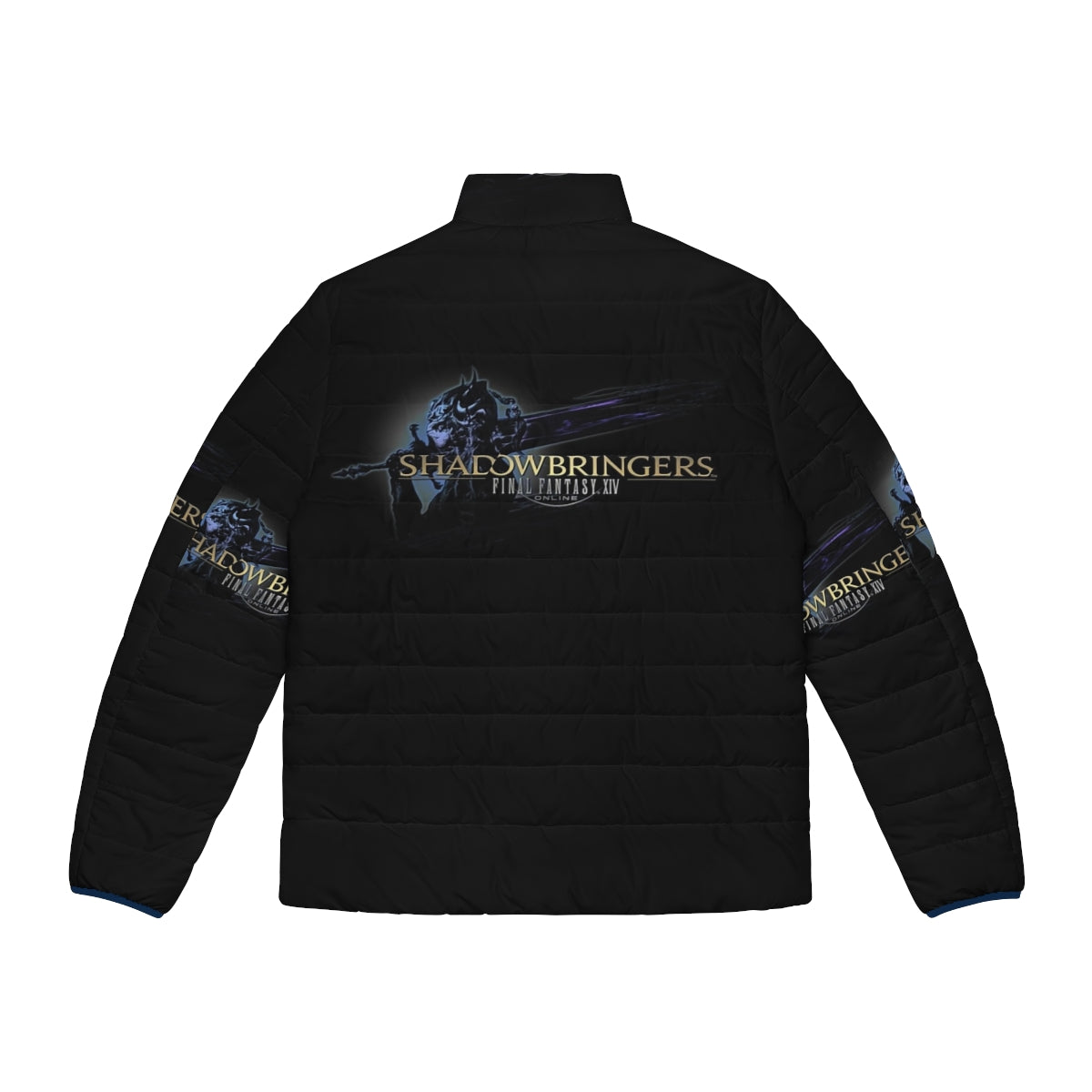 Final Fantasy XIV Shadowbringers Logo Puffer Jacket - Back