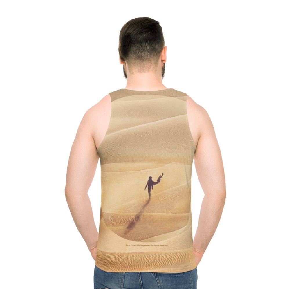 Dune Arrakis Unisex Science Fiction Tank Top - men back