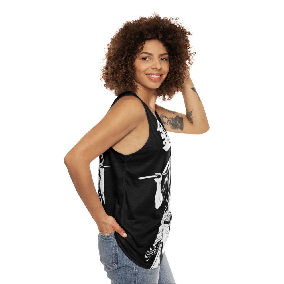 Gintoki Unisex Anime Tank Top - women side