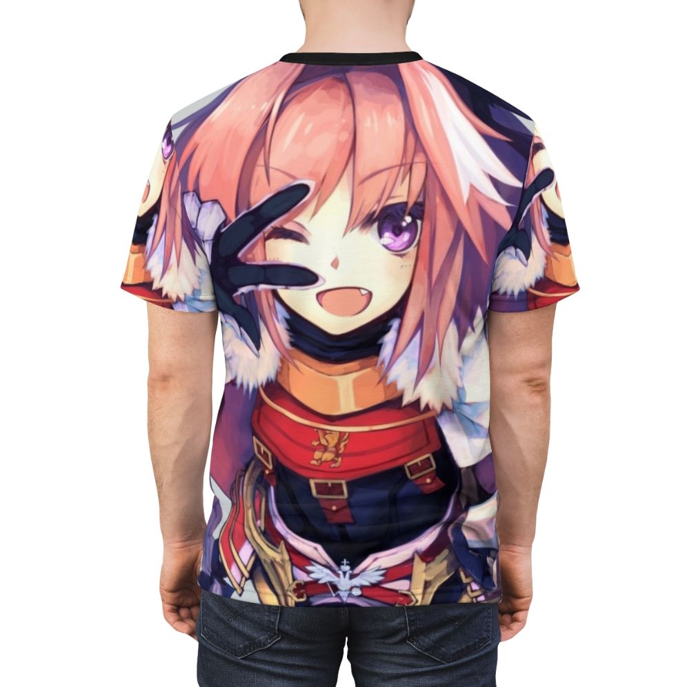 Anime-inspired Astolfo t-shirt design featuring the popular character from the Fate series - men back