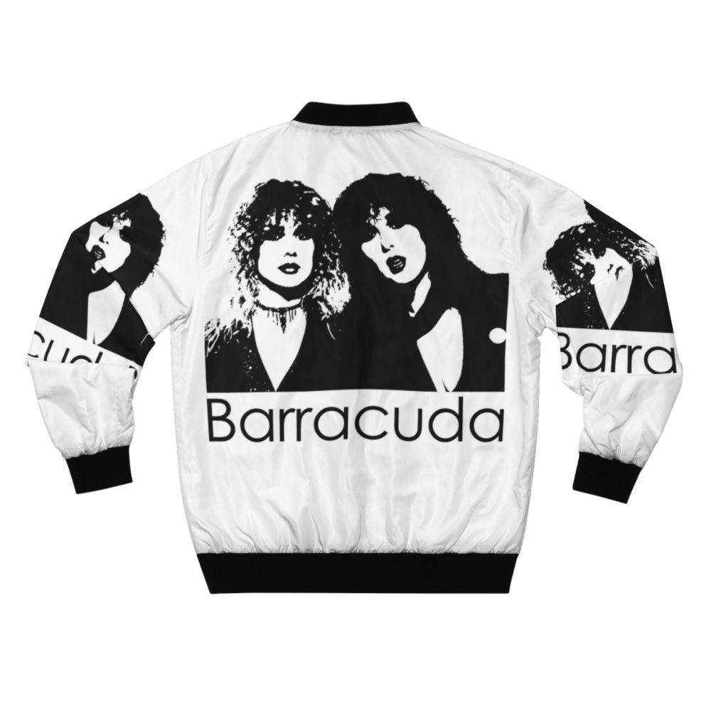 Retro barracuda bomber jacket in vintage 70s americana style - Back