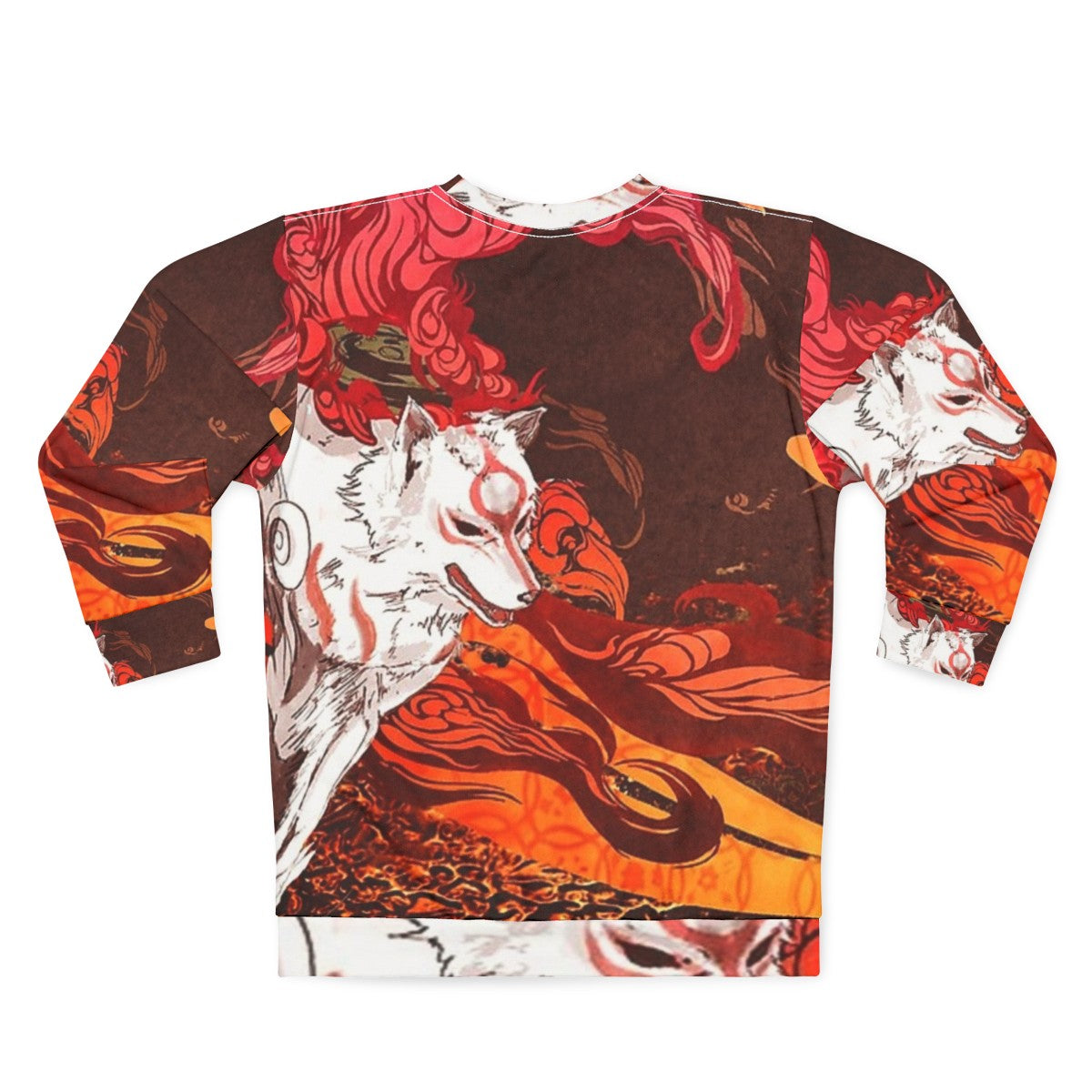 Okami Sweatshirt Featuring the Great Spirit Dog - Back