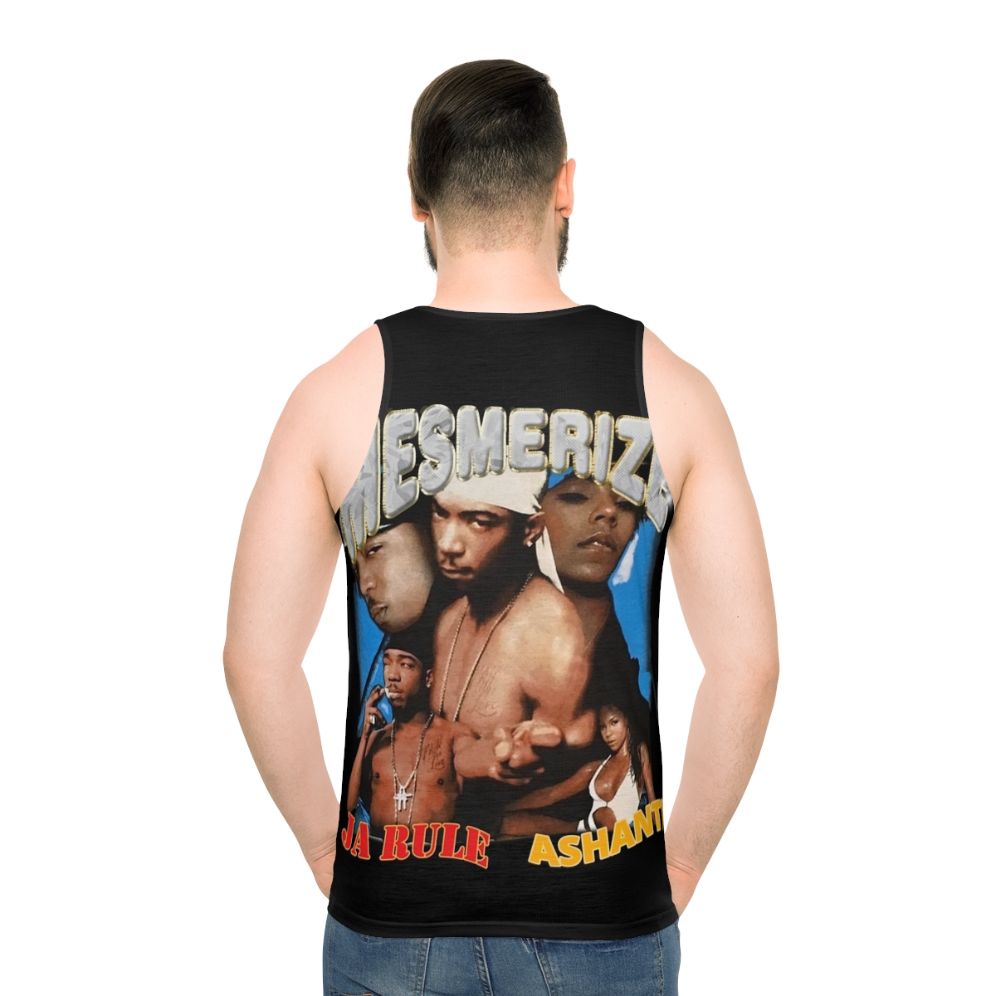 Vintage graphic rap music unisex tank top - men back