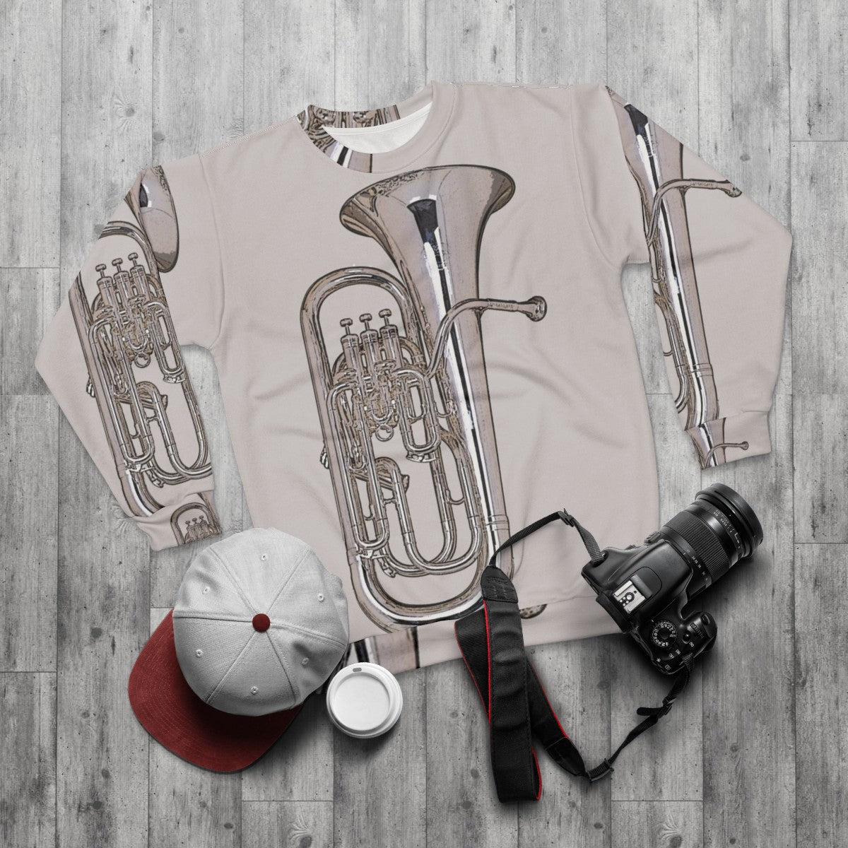 Silver Euphonium Sweatshirt - flat lay