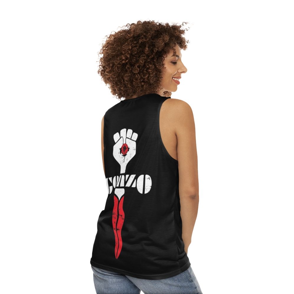 Gonzo Symbol Hunter S Thompson Unisex Tank Top - women back