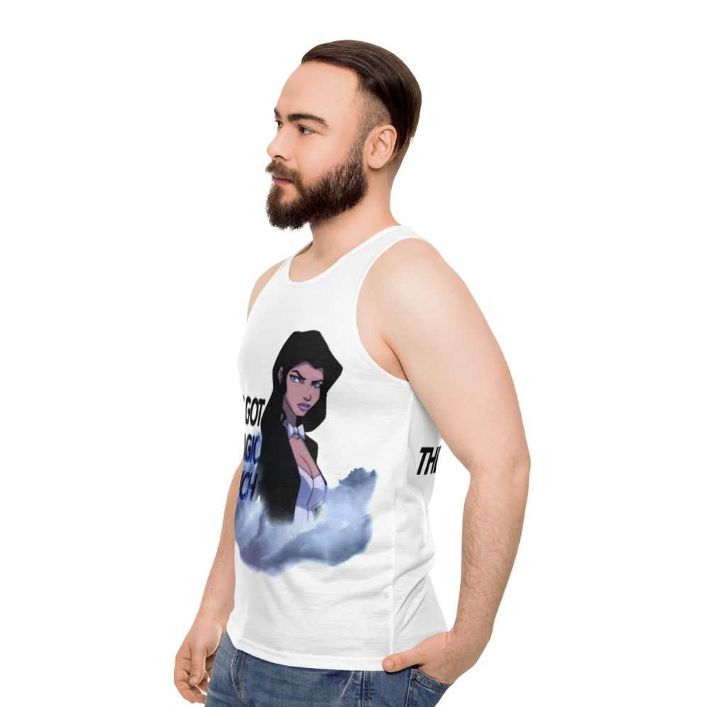 Zatanna magician cartoon superhero tank top - men side