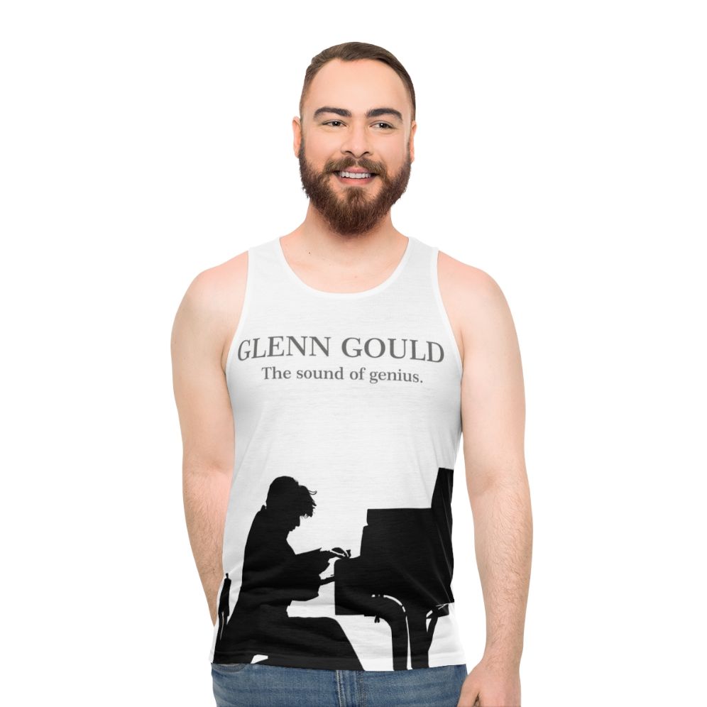 Glenn Gould The Pianist Piano Unisex Tank Top - men