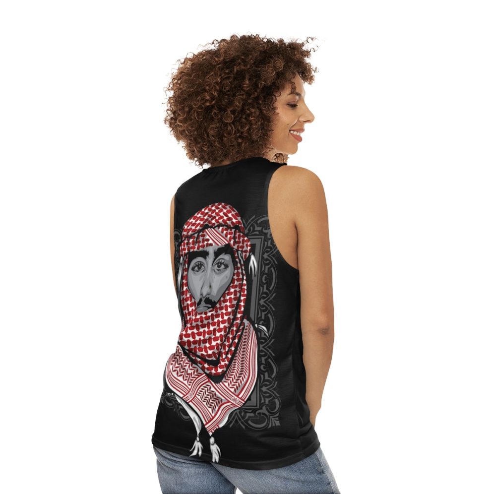 Unisex Legends Never Die 90s Rap Tank Top - women back