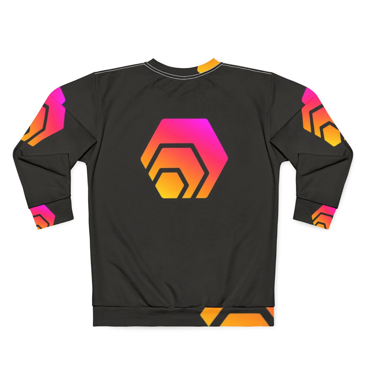 Hex Crypto Hexagon Logo Sweatshirt - Back