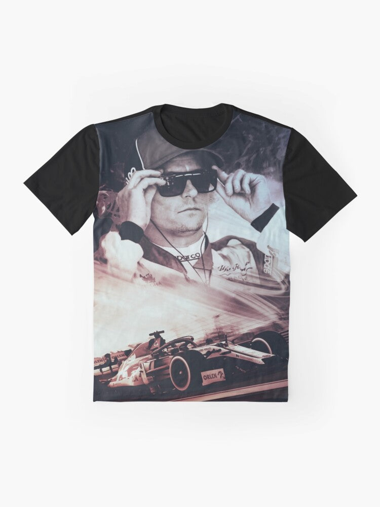 Kimi Raikkonen Formula 1 Graphic T-Shirt - Flat lay