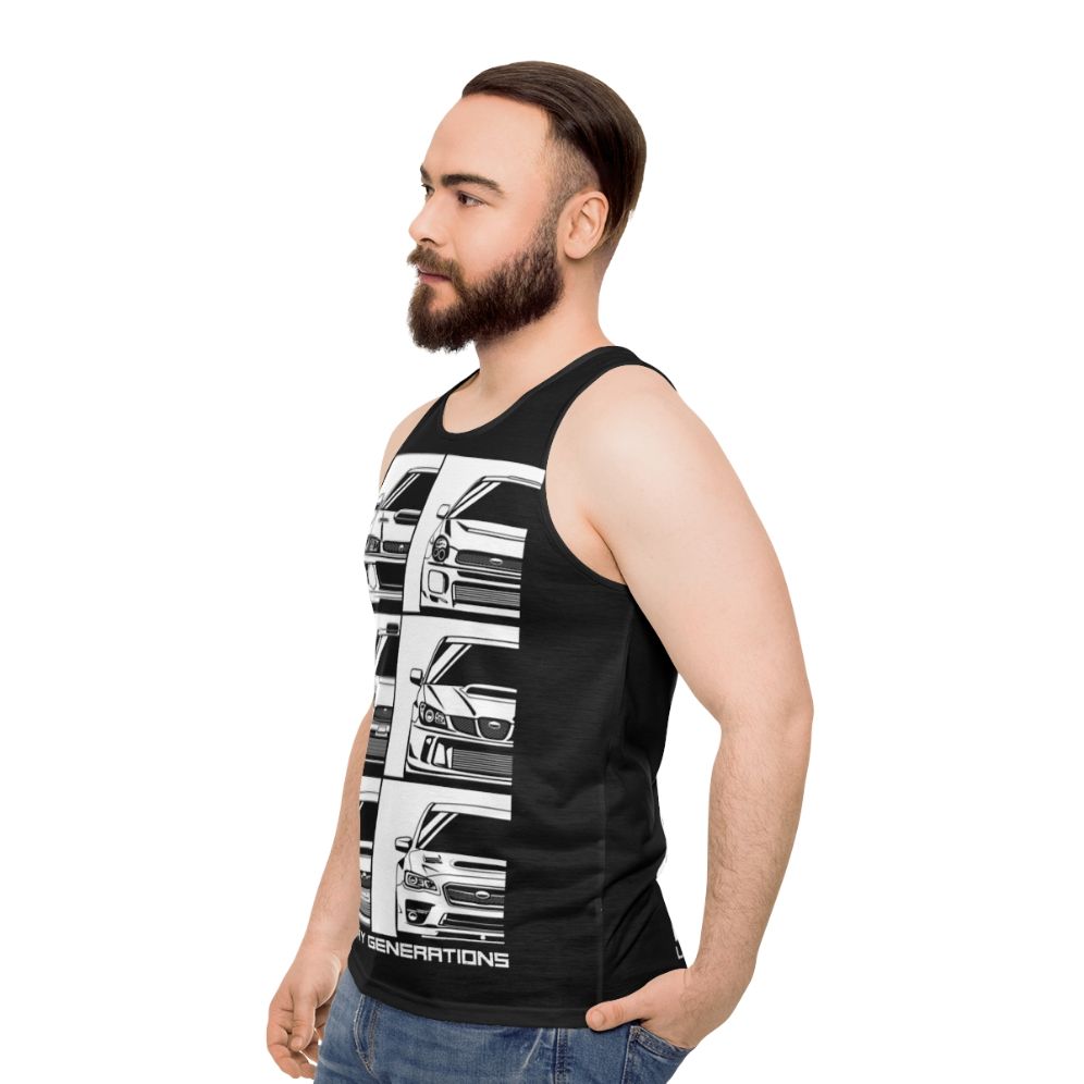 Impreza Generations Unisex Tank Top - men side