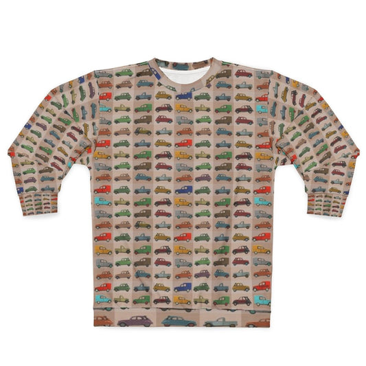 Vintage Citroën 2CV Pattern Sweatshirt