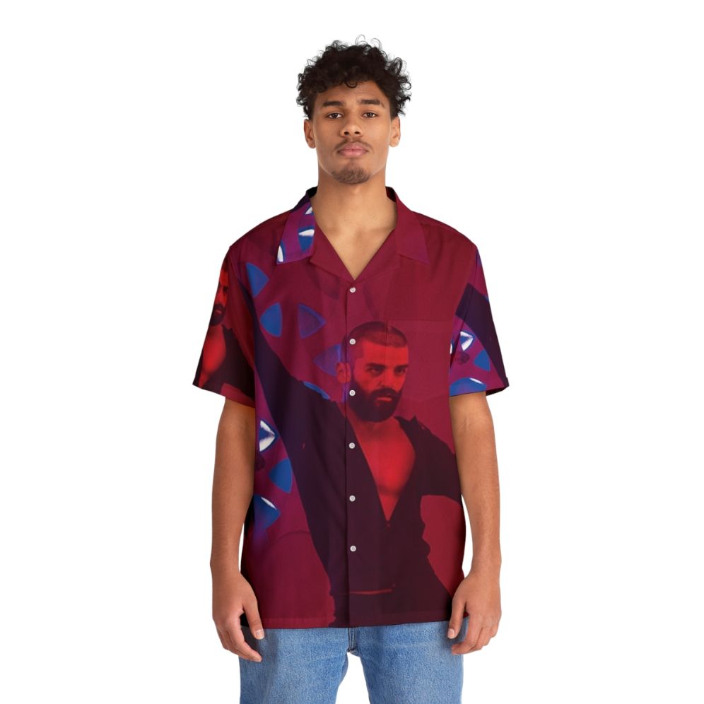 Ex Machina Hawaiian Shirt with Oscar Isaac inspired dance and disco design - People Front