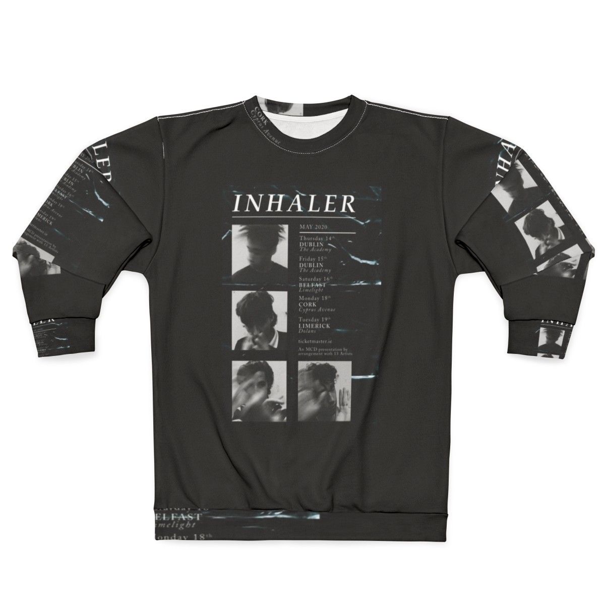 Inhaler Concert 2020 Sweatshirt featuring the indie band Inhaler