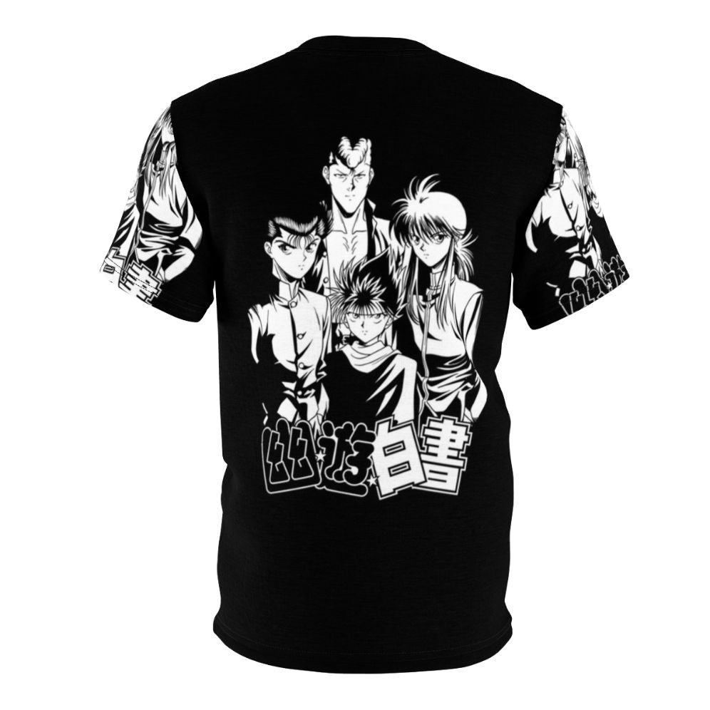 Anime-inspired YuYu Hakusho t-shirt featuring characters Kurama and Hiei - Back