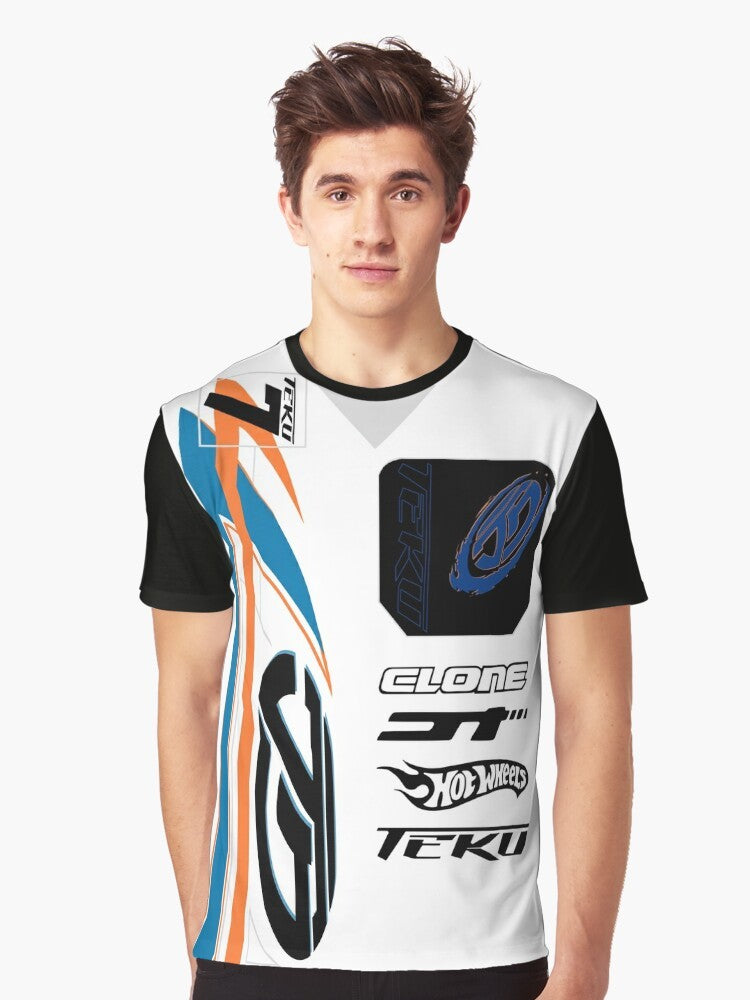 Acceleracers Power Rage Graphic T-Shirt featuring Vert Wheeler, Teku, Nolo, and the Water Realm - Men