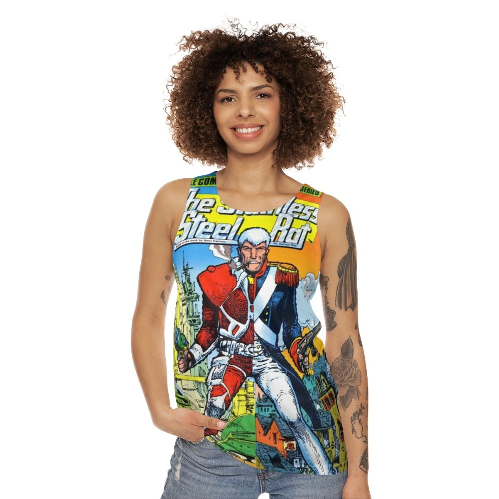 Stainless Steel Rat Unisex Sci-Fi Comic Tank Top - women