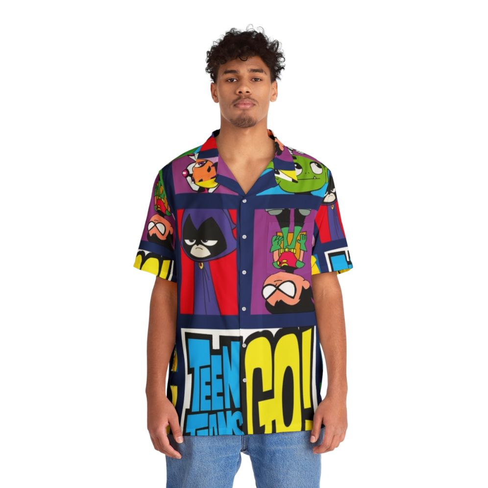 Teen Titans Superhero Hawaiian Shirt - People Front