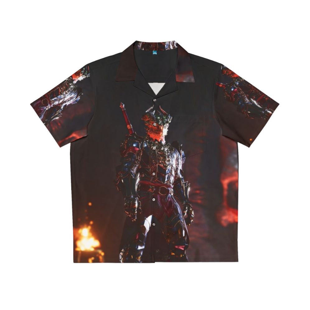 Baldurs Gate 3 Hawaiian Shirt with Astarion the Vampire High Elf