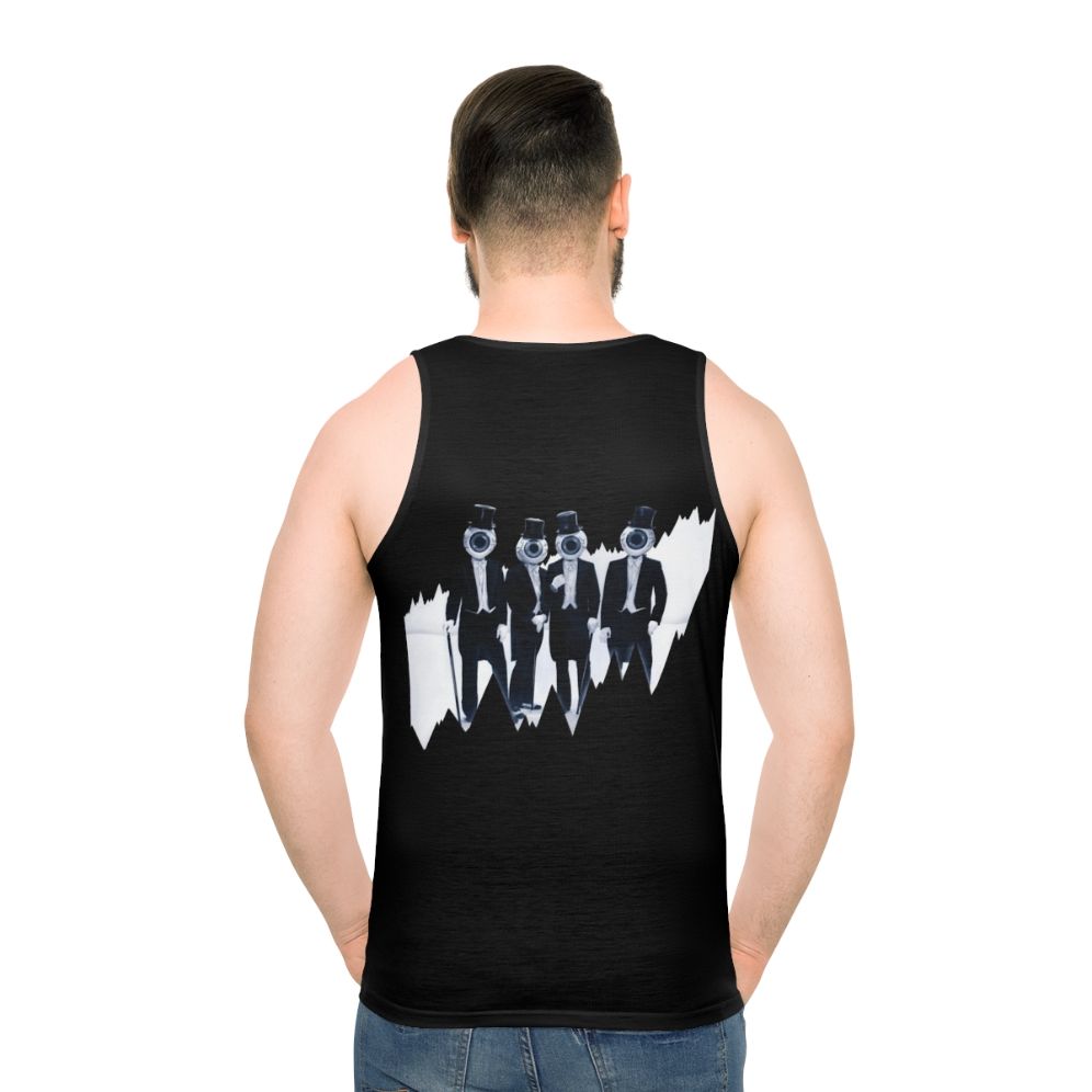 Avant garde unisex graphic tank top - men back