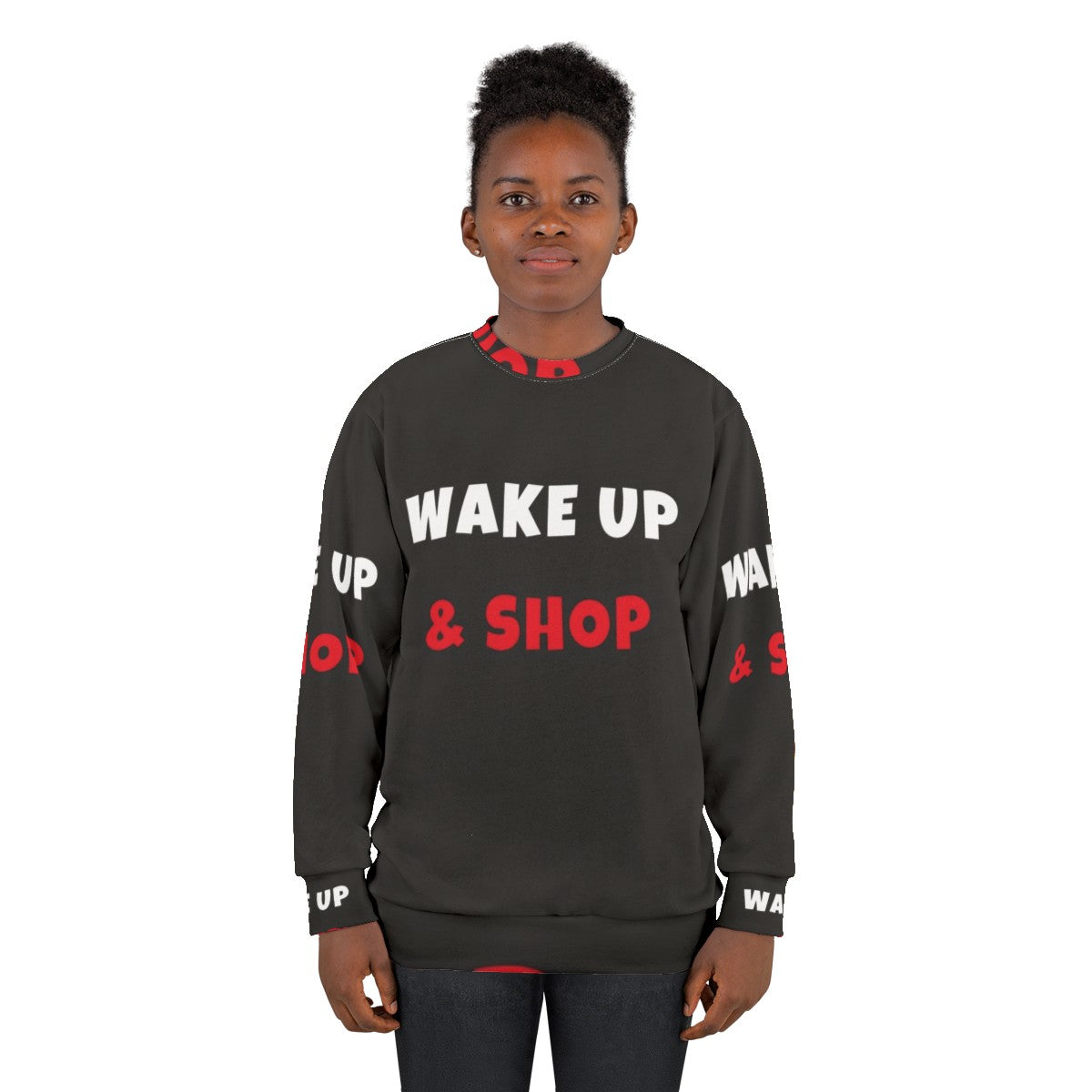 Wake Up And Shop Activities Hobbies Sweatshirt - women