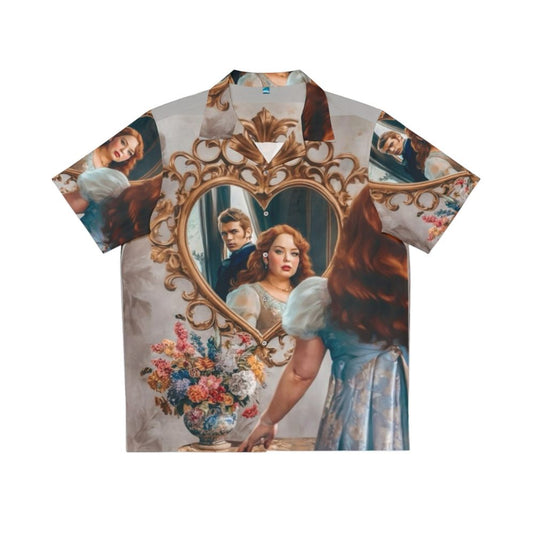 Bridgerton Inspired Hawaiian Shirt featuring Penelope and Colin characters