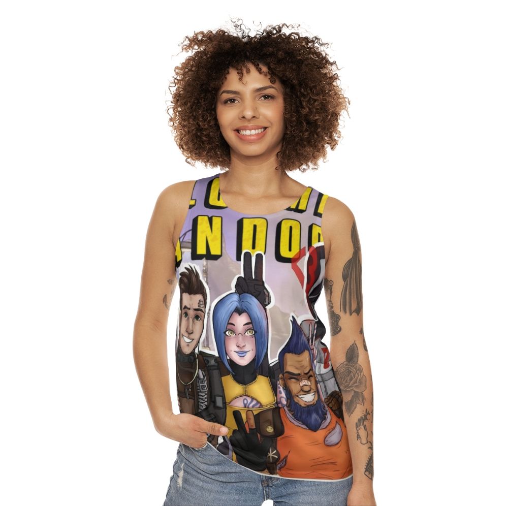 Borderlands inspired unisex tank top - women