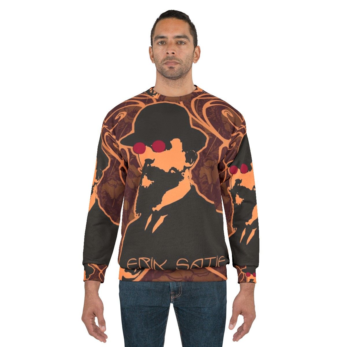 Erik Satie Psychedelic Purple Dream Sweatshirt - men