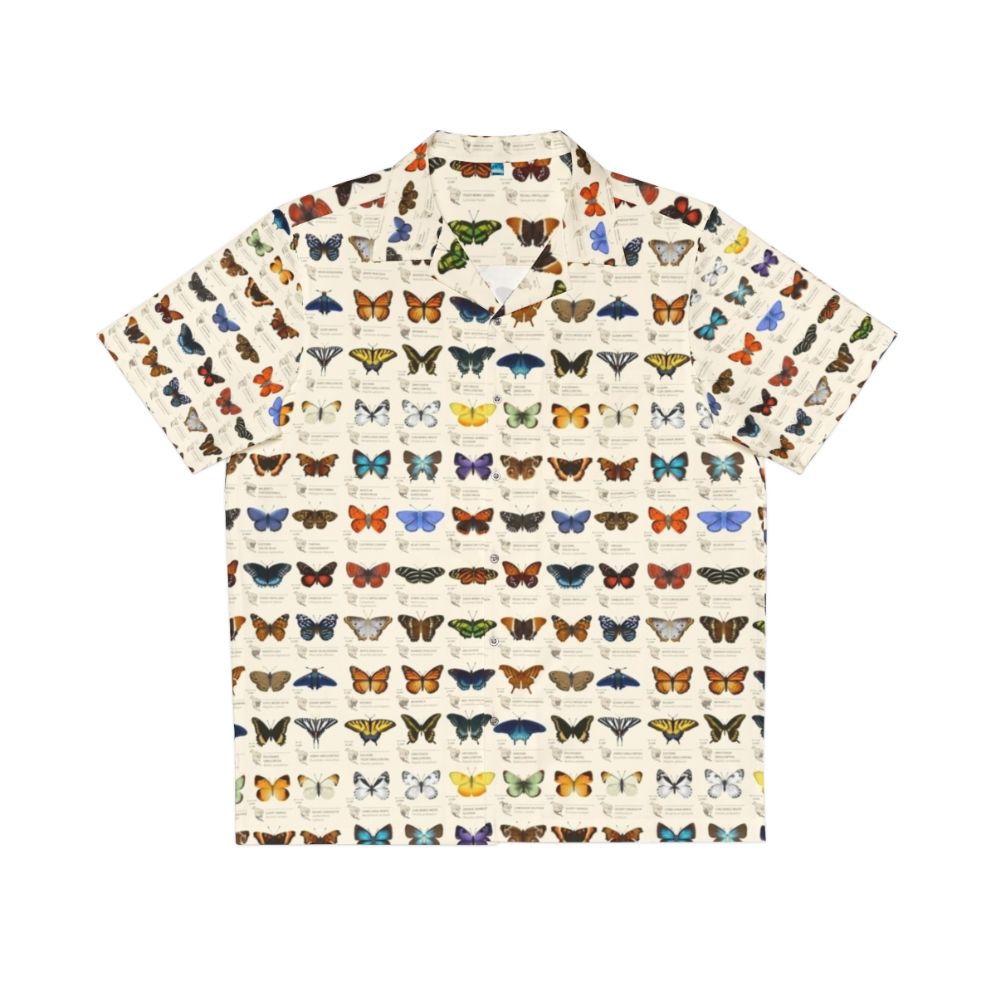 Butterflies of North America Hawaiian Shirt featuring a nature-inspired graphic design