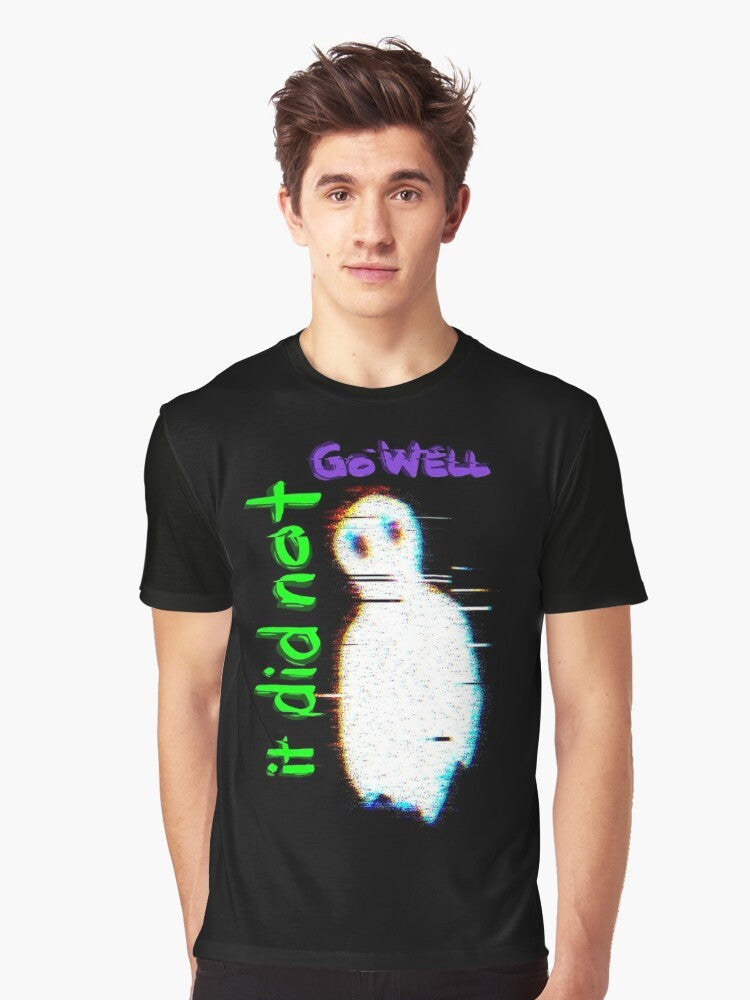 "It Did Not Go Well" paranormal-themed graphic t-shirt with creepy and unsettling design - Men